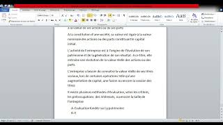 Comptabilité approfondie  Evaluation des titres des sociétés [upl. by Enrahs]