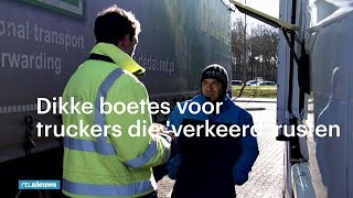 Minder slapen en koken in de cabine truckers riskeren 1500 euro boete  RTL NIEUWS [upl. by Stephi810]