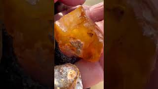 Finding Natural Carnelian Gemstones By Using Hand In River crystals quart gemstone quartzcrystal [upl. by Ameehsat]