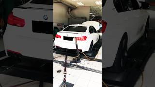 🇩🇪2018 BMW 330E 20 MSport F30 Stage 2 Remap Dyno WHP 282HP 410TQ More info at wwwemptunecom [upl. by Desiri]