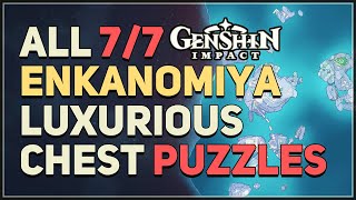 All 7 Enkanomiya Luxurious Chests Locations Genshin Impact [upl. by Decamp]