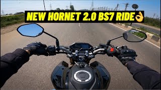 New 2023 Hornet 20 BS7 Ride🔥  Honda Hornet 20 E20 Ride experience [upl. by Ailegra682]