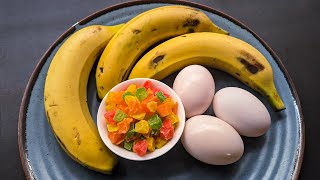 Just Add Eggs With Bananas Its So Delicious  Simple Breakfast Recipe  5 Mints Cheap amp Tasty Snacks [upl. by Yokoyama377]