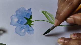 Easy flower art for beginners art tutorial for beginners Rima dey [upl. by Nuj418]