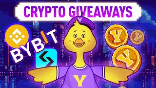 Crypto Giveaways In Action Binance BitGet amp ByBit Say YES To YesCoin [upl. by Ecnedac]