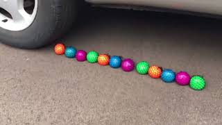 EXPERIMENT CAR VS SQUISHY STRESS BALLS 2 [upl. by Atalee977]