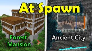 Minecraft  At Spawn 5  Forest Mansion amp Zombie Village Seed  Java 121 [upl. by Blondie]