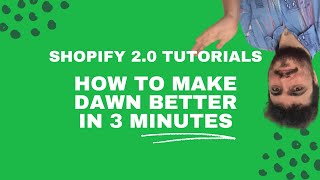 How to make Dawn 100x better in 3 Minutes  Shopify 20 Tutorials  Fix Blurry Images on Dawn [upl. by Mandler]