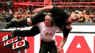 Top 10 Raw moments WWE Top 10 October 15 2018 [upl. by Ennagrom]