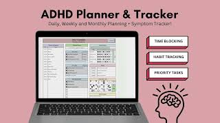 ADHD Planner and Tracker  Tutorial [upl. by Ideih]