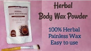 Herbal Full Body Wax Choclate Flavour Unboxing and Review  Pain less waxing painlesswax waxing [upl. by Redd850]