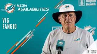 Defensive Coordinator Vic Fangio meets with the media  Miami Dolphins [upl. by Eilac]