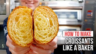 How to Make CROISSANTS Like a Pastry Chef [upl. by Ydde]