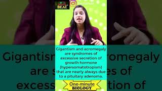 Gigantism and Acromegaly  Class 11 Biology Chapter 22  shorts  Pituitary gland  Growth Hormones [upl. by Nylear]