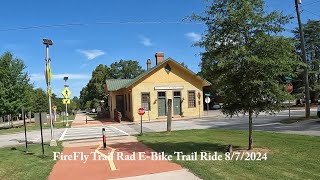 Rad Mini Folding Ebike FireFly Trail Ride Aug 7th 2024b winterville athens fireflytrail ebike [upl. by Judas]