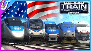 Train Simulator  USA Amtrak Race quotSHOCKERquot [upl. by Eardnaed137]