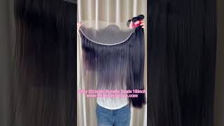 Silky Straight Hair 3 Bundle Deals Wholesale Mink Brazilian Human Hair Extensions hairextensions [upl. by Eiddet912]