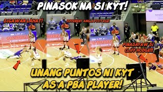 PINASOK NA SI KYT UNANG PUNTOS NI KYT JIMENEZ SA PBA DIFFERENT ANGLE FOOTAGE [upl. by Eceinwahs]