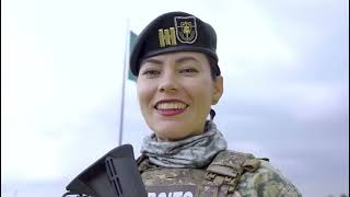 Participación del las mujeres en el ejercito mexicano [upl. by Ymmit884]