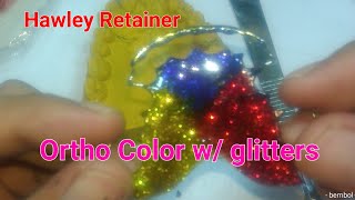 Hawley Retainer with ortho color design DatuAmbasTv [upl. by Antone264]