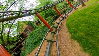 Trailblazer Roller Coaster Hersheypark  Front Seat POV 4K [upl. by Olette363]