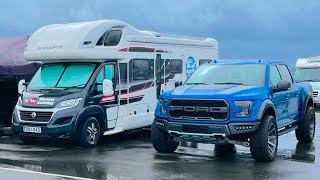 Camping in the paddock at Donington Park [upl. by Aramak]