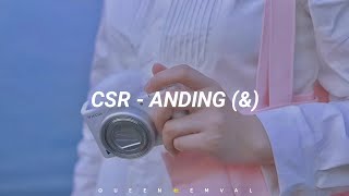 CSR 첫사랑  Anding amp Easy Lyrics [upl. by Saffian]