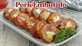 Pork Embutido  Filipinostyle Meatloaf [upl. by Nicodemus]