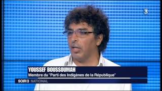 Manif GAZA  infos SOIR3  02082014 amp YOUSSEF BOUSSOUMAH [upl. by Arimak]