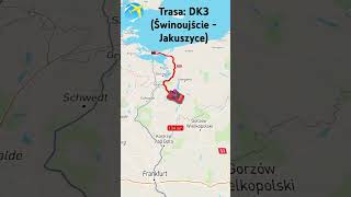 Trasa DK3 Świnoujście  Jakuszyce [upl. by Baskett256]