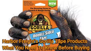 Harbor Freights Gorilla Adhesive Products  Double Sided Tape  What You Need To Know Before Buying [upl. by Llerehc315]