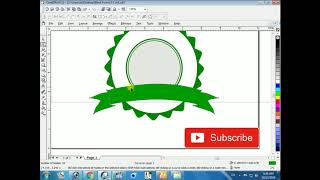 CorelDraw 12 X3 X5 X7 How to design an Amazing Round Logo [upl. by Anrym]