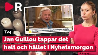 Se när Jan Guillou tappar det helt och hållet i Tv4 Nyhetsmorgon [upl. by Nyrrat864]