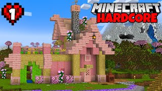 STARTING OVER in Hardcore Minecraft Episode 1 [upl. by Aseeram14]