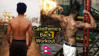 Bodyweight Back workout  Calisthenics  back transform [upl. by Olzsal]