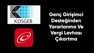 Genç Girişimci Desteklerinden Yararlanma  Vergi Levgası Nasıl Alınır [upl. by Christiana]