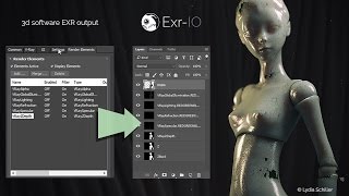 ExrIO  Exr in Photoshop in 60 seconds Featurette [upl. by Porcia]