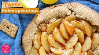 🍐 TARTE RUSTIQUE POIRE SPECULOOS  CONCOURS de RECETTE  🍐 [upl. by Raynah]