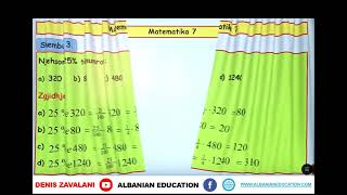 7 02 058 Java 15 Matematikë veprimet me përqindje [upl. by Nillor354]