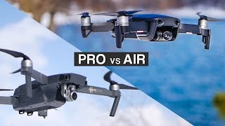 DJI MAVIC AIR VS DJI MAVIC PRO  Complete indepth filmmaker REVIEW [upl. by Orv]