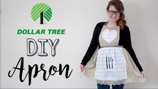 DOLLAR TREE DIY  APRON  5 PROJECT [upl. by Duwe]