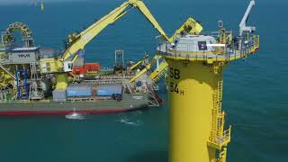 Boskalis  Sandbank interarray cable installation [upl. by Amitaf]