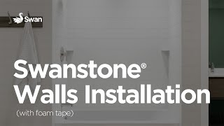 Installation Video Swanstone Walls with Foam Tape [upl. by Akihsal879]