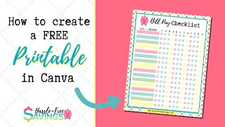 Create A Printable for your Blog in Canva [upl. by Oberheim58]