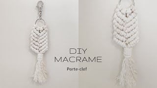 DIY MACRAME  Porte clef nœud baguette [upl. by Rothmuller351]