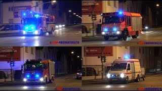 Feuer mit Menschenleben in Gefahr Großalarm für FF und DRK OV Dreieich [upl. by Rafi]