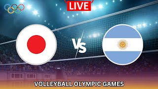 LIVE Japan vs Argentina Volleyball  Menss Olympic Games [upl. by Alboran718]