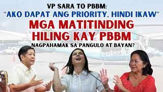 VP SARA TO PBBM quotAKO DAPAT ANG PRIORITY HINDI IKAWquot  MATITINDING HILING NI VP SARA KAY PBBM [upl. by Ree]