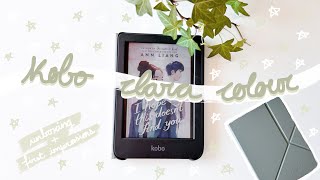 kobo clara colour unboxing  first impressions 📓📚 [upl. by Tildy832]