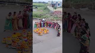 Bathukamma celebracations on my villege lingapoor kamareddy [upl. by Amlez]